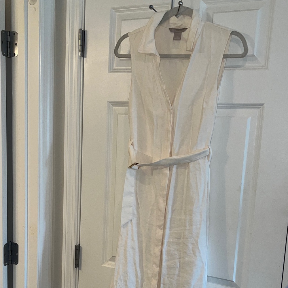 H&M White sleeveless dress